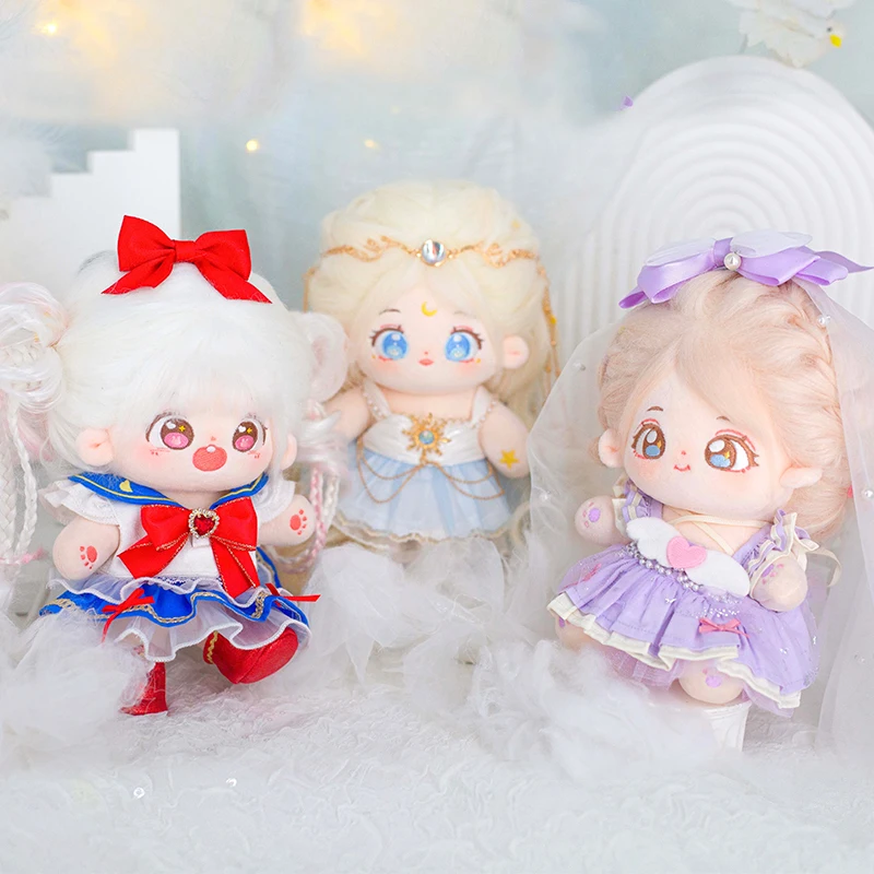 Grecian Goddess Star Moon Sailor Princess Dress 20cm No Attribute Plush Cotton Stuffed Doll Change Clothes Plushie Cosplay Gift
Grecian Goddess Star Moon Sailor Princess Dress 20cm No Attribute Plush Cotton Stuffed Doll Change Clothes Plushie Cosplay Gift