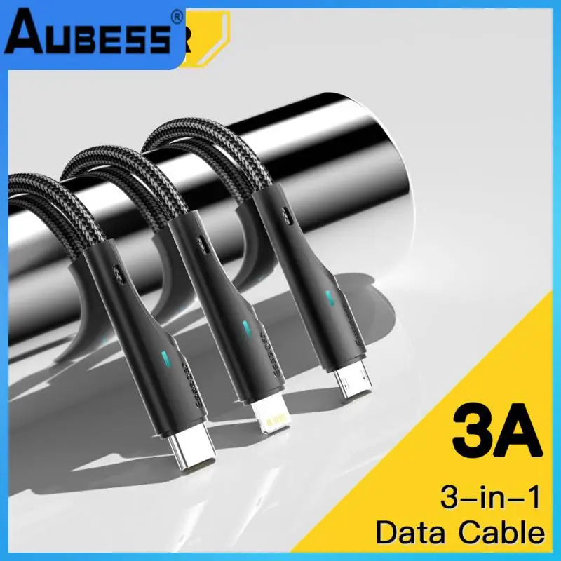 One-to-three Data Cable Multi-head 3A Fast Charge USB C Cable Type-C For Samsung Xiaomi Huawei Charger Micro USB Cables
One-to-three Data Cable Multi-head 3A Fast Charge USB C Cable Type-C For Samsung Xiaomi Huawei Charger Micro USB Cables