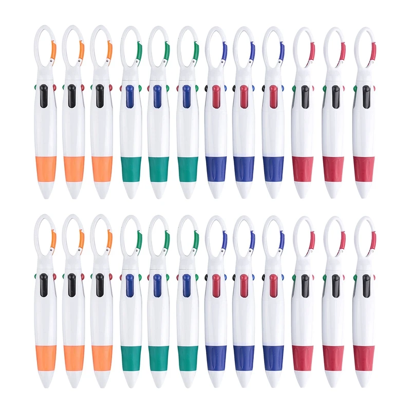Shuttle Pens Retractable - Pack Of 24, Four Neon Color Pens In One,With Carabiner Keychain On Top, Great For School
Shuttle Pens Retractable - Pack Of 24, Four Neon Color Pens In One,With Carabiner Keychain On Top, Great For School