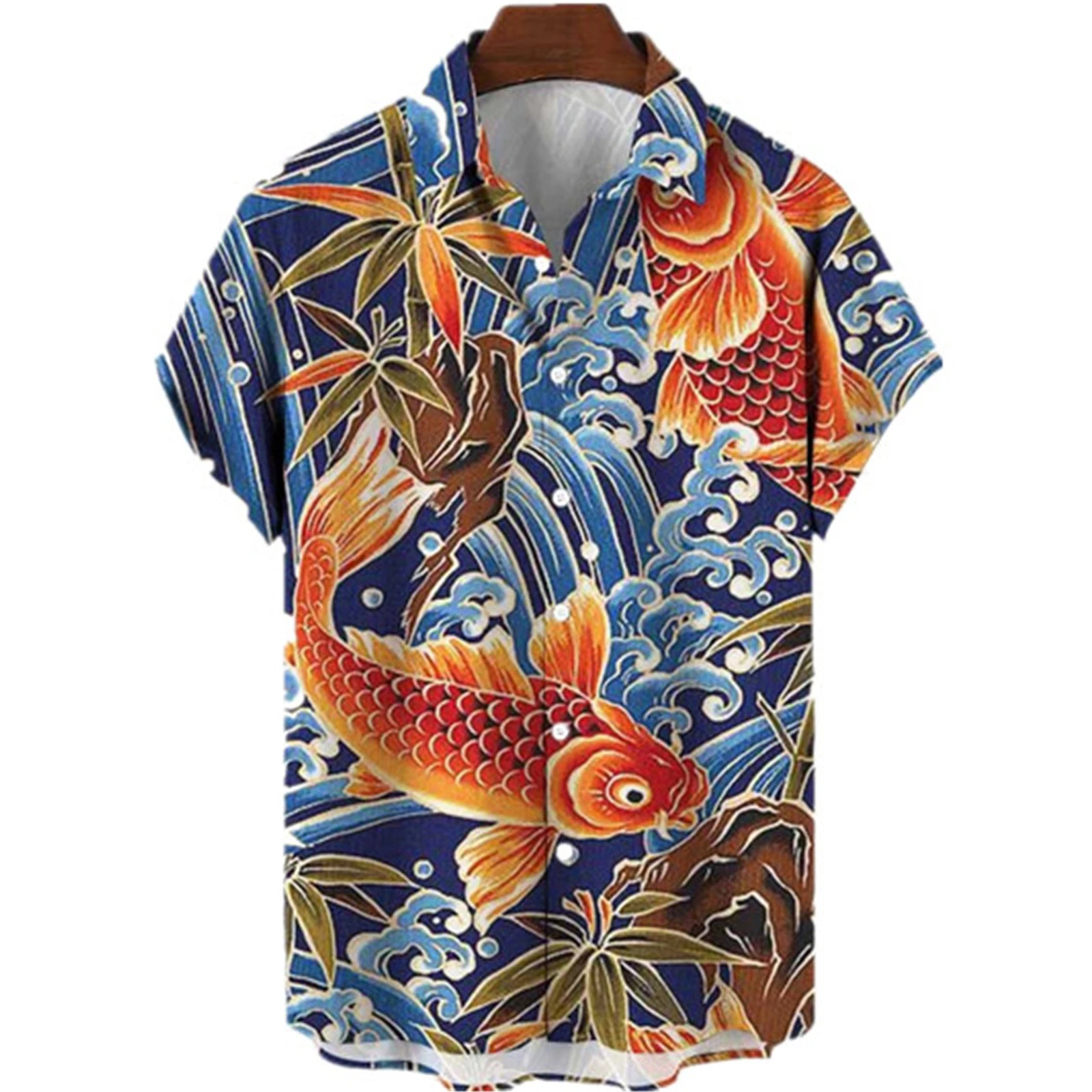 2023 New Hawaii Casual Short-sleeved Men's Shirt 3D Printed Chinese Style Dragon Lapel Button Shirts
2023 New Hawaii Casual Short-sleeved Men's Shirt 3D Printed Chinese Style Dragon Lapel Button Shirts