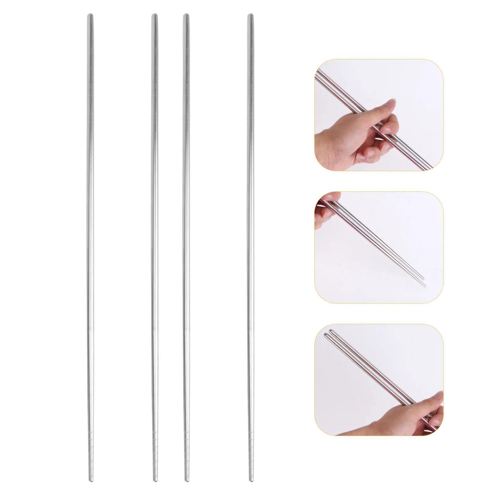2 Pairs Metal Chop Sticks Pack Cooking Chopsticks Metal Chopsticks Chopsticks Frying Chopsticks
2 Pairs Metal Chop Sticks Pack Cooking Chopsticks Metal Chopsticks Chopsticks Frying Chopsticks