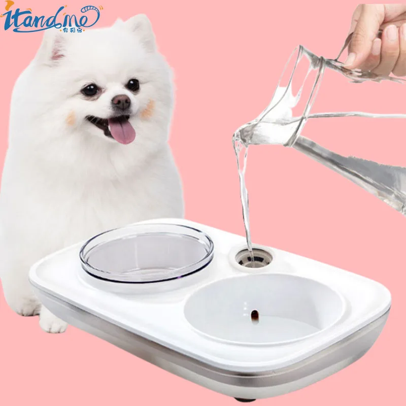 Cat bowl plastic dog bowl 15° protection Jin vertebra automatic water bowl cat food bowl double bowl Water bowl for dogs
Cat bowl plastic dog bowl 15° protection Jin vertebra automatic water bowl cat food bowl double bowl Water bowl for dogs