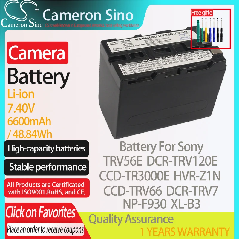 CameronSino Батарея для Sony TRV56E DCR-TRV120E CCD-TR3000E CCD-TRV66 DCR-TRV7 подходит видеоустройства XL-B3 цифровой аккумулятор и зарядное устройство для камеры
CameronSino Батарея для Sony TRV56E DCR-TRV120E CCD-TR3000E CCD-TRV66 DCR-TRV7 подходит видеоустройства XL-B3 цифровой аккумулятор и зарядное устройство для камеры