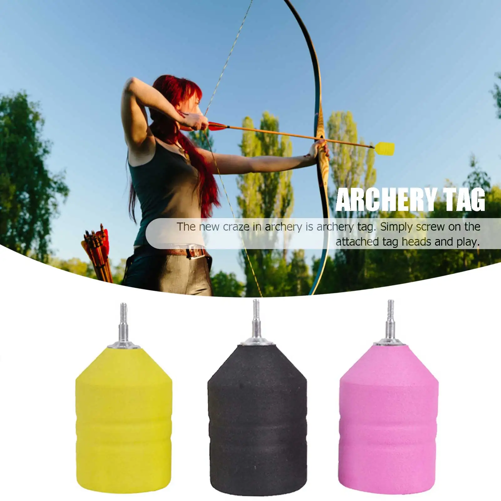 Soft Sponge Arrow Head Foam Shooting Arrowhead Game Practice Tips For Bow CS Shooting
Soft Sponge Arrow Head Foam Shooting Arrowhead Game Practice Tips For Bow CS Shooting