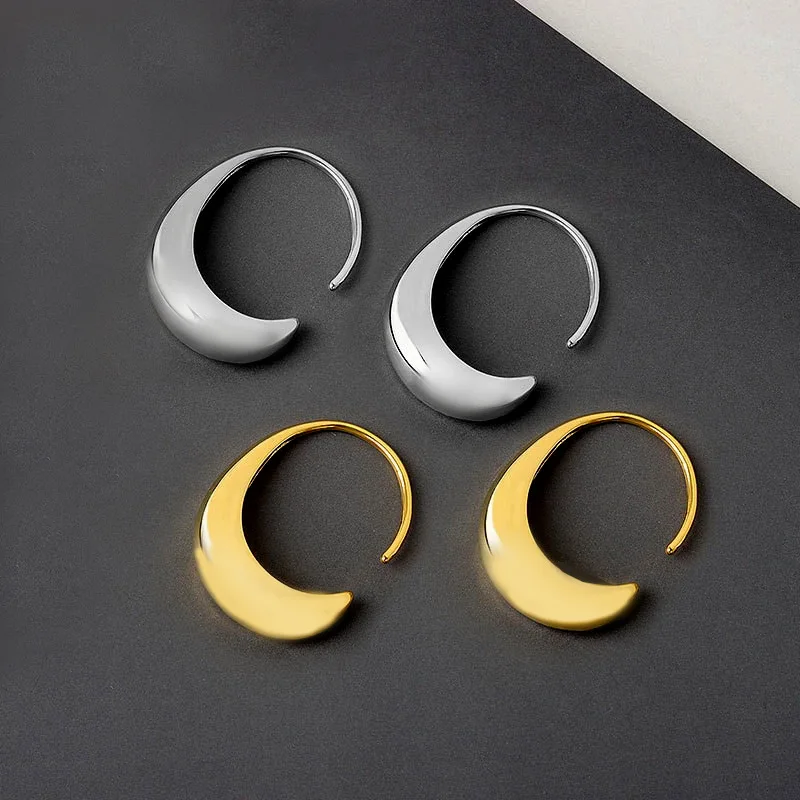 New Silver Stud Earrings Ladies French Fashion Gold Plated C Shape Earrings Bridal Jewelry Hypoallergenic Trend Gifts
New Silver Stud Earrings Ladies French Fashion Gold Plated C Shape Earrings Bridal Jewelry Hypoallergenic Trend Gifts