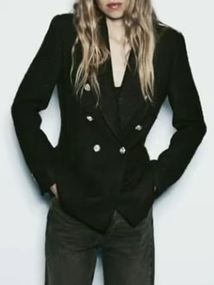 2023 Women Autumn Veins Blazers Suit Coats Casual Solid Slim Double Breasted Female Elegant Street OL Blazer Outerwear Clothing
2023 Women Autumn Veins Blazers Suit Coats Casual Solid Slim Double Breasted Female Elegant Street OL Blazer Outerwear Clothing