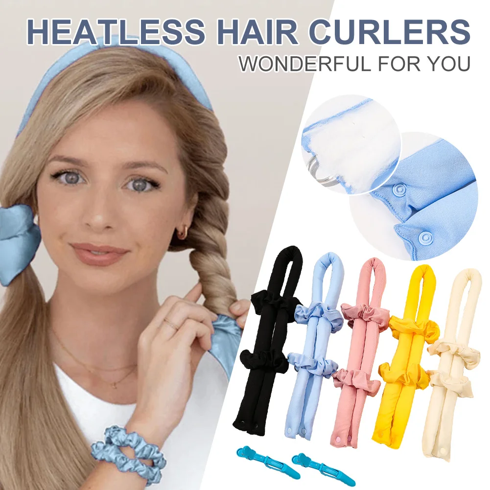 2022 Heatless Hair Curler Lazy Overnight No Heat Hair Curling Rod Headband With Hair Clip & Scrunchie Hair Rollers For Women
2022 Heatless Hair Curler Lazy Overnight No Heat Hair Curling Rod Headband With Hair Clip & Scrunchie Hair Rollers For Women