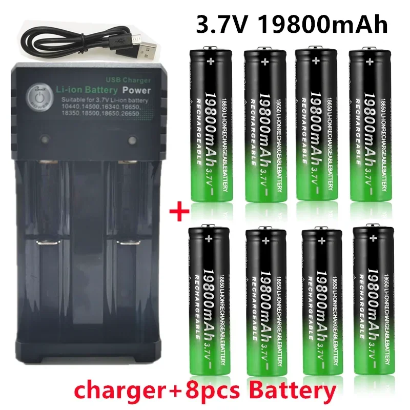 New 18650 battery 3.7V 19800mAh rechargeable lion battery for Led flash light battery 18650 battery Wholesale + USB charger
New 18650 battery 3.7V 19800mAh rechargeable lion battery for Led flash light battery 18650 battery Wholesale + USB charger