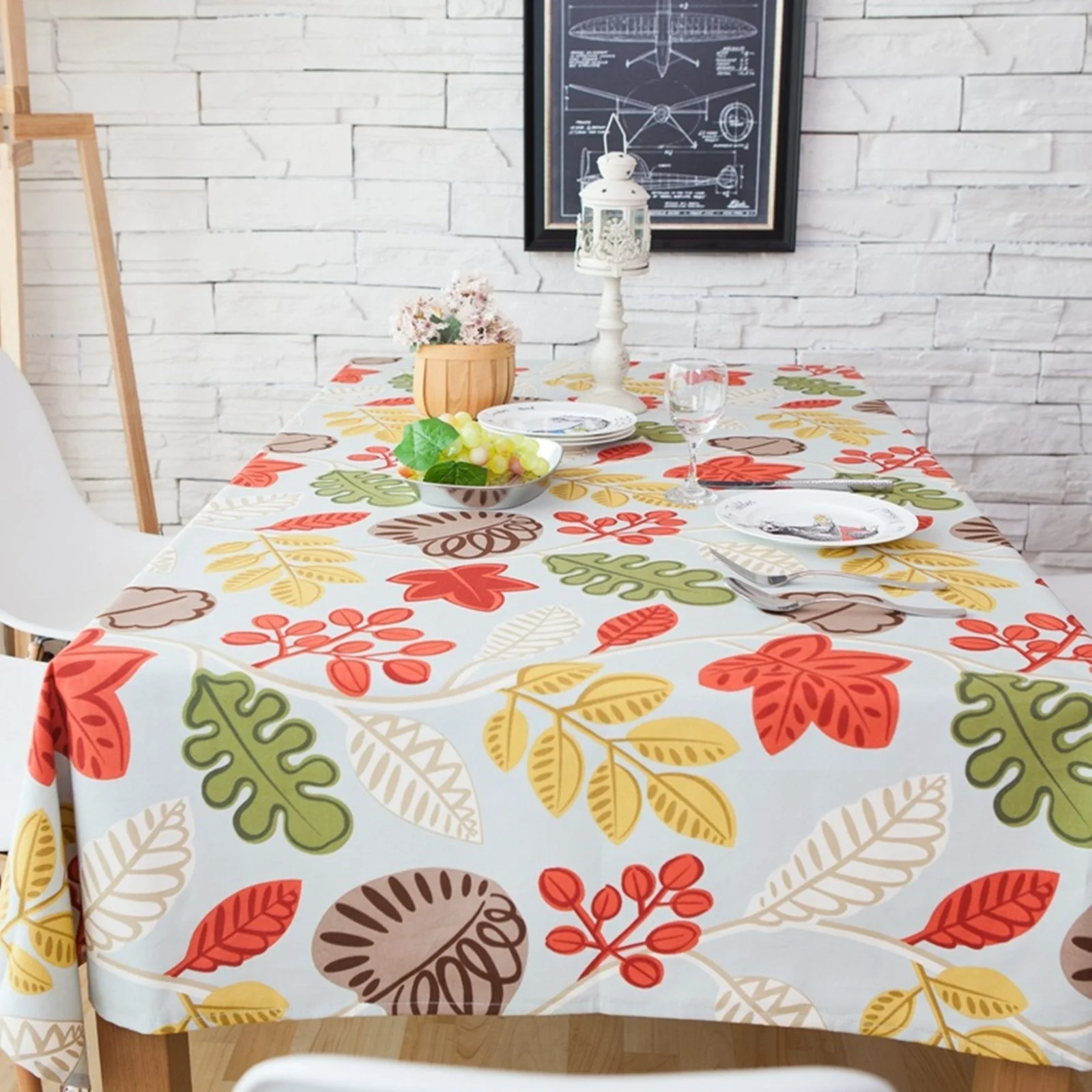 Cotton Tablecloths, Waterproof Table Covers Pomegranate Leaf Colorful Dining Table Coffee Table Deco
Cotton Tablecloths, Waterproof Table Covers Pomegranate Leaf Colorful Dining Table Coffee Table Deco
