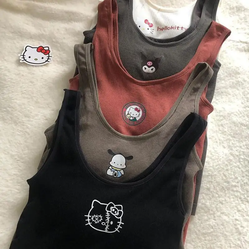 Sanrio Hellokitty Pochacco Kuromi Plush Thermal Vest with Plush and Thickened Inner Lining with Bra for Girls' Thermal Suspender
Sanrio Hellokitty Pochacco Kuromi Plush Thermal Vest with Plush and Thickened Inner Lining with Bra for Girls' Thermal Suspender