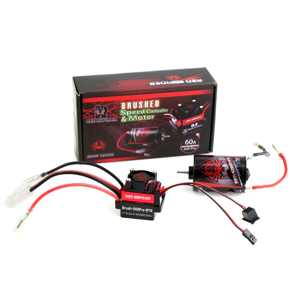 1Set RC car Brushed Motor With Speed Controller Waterproof ESC for RC Car Rock Crawler Axial SCX10 Model HSP
1Set RC car Brushed Motor With Speed Controller Waterproof ESC for RC Car Rock Crawler Axial SCX10 Model HSP