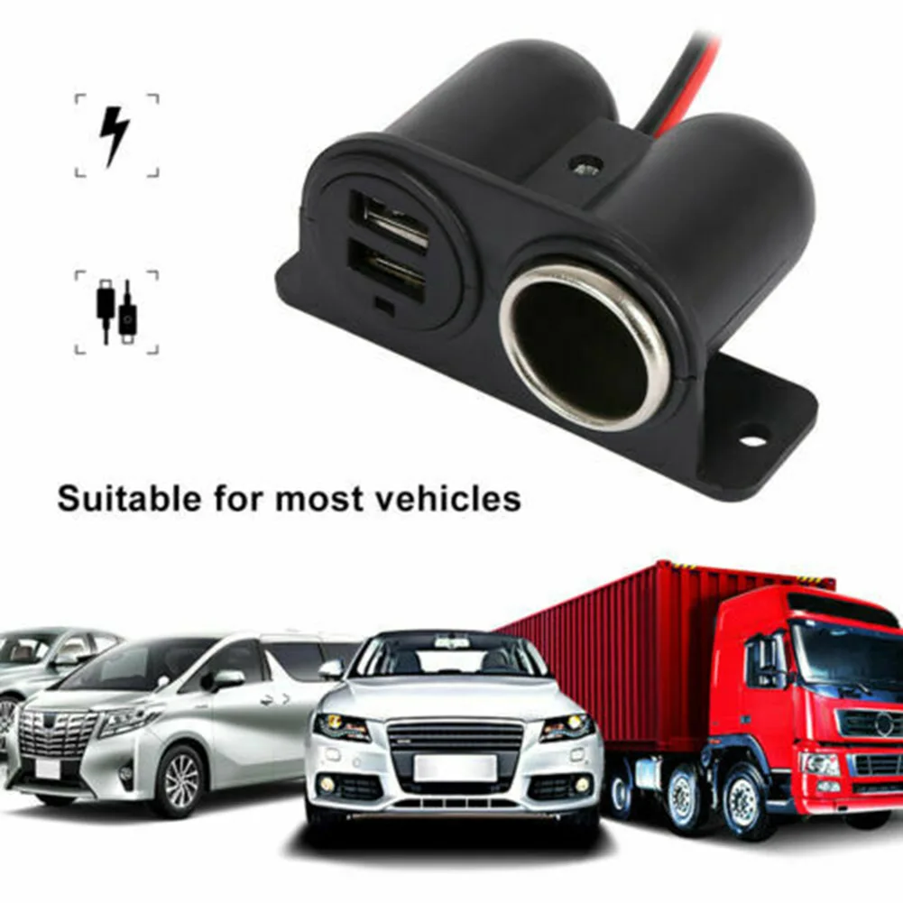 1PC Cigarett Lighter 12V/24V Car Cigarett Lighter Socket Splitter Charger Power Adapter Two USB Port Accessories
1PC Cigarett Lighter 12V/24V Car Cigarett Lighter Socket Splitter Charger Power Adapter Two USB Port Accessories