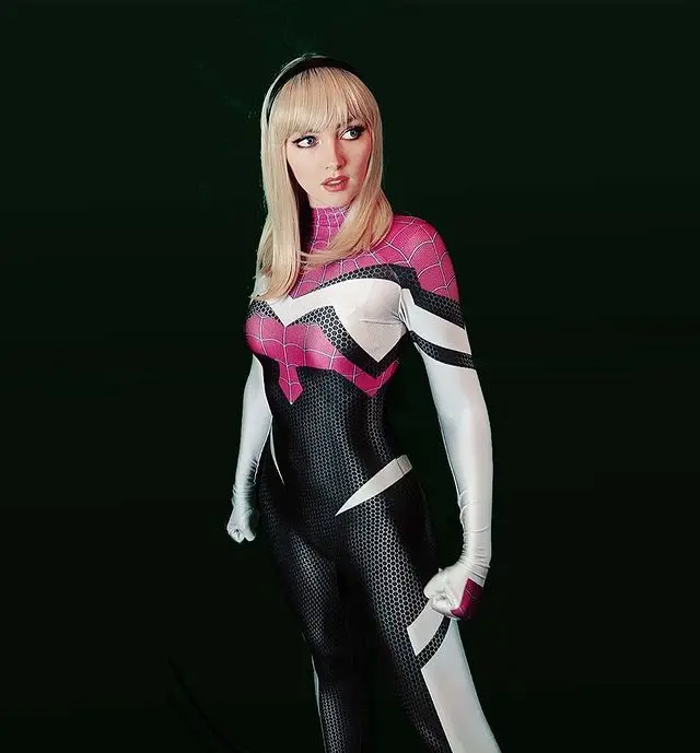 Adults Kids Ghost-Spider 2099 Cosplay Costumes Zentai Suit Halloween Jumpsuits Female Girls Woman Superhero Bodysuit
Adults Kids Ghost-Spider 2099 Cosplay Costumes Zentai Suit Halloween Jumpsuits Female Girls Woman Superhero Bodysuit