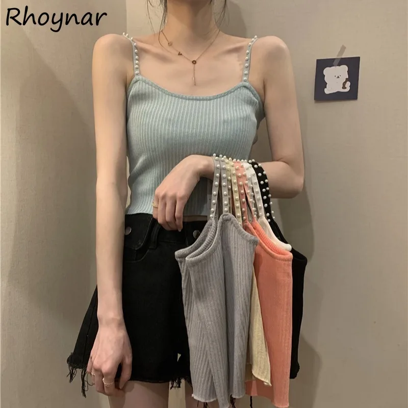 Camisole Women Summer Sleeveless Sexy Fashion Beading Elegant Crop Tops Cozy Leisure All-match Ins Female Slim Holiday Knitted
Camisole Women Summer Sleeveless Sexy Fashion Beading Elegant Crop Tops Cozy Leisure All-match Ins Female Slim Holiday Knitted