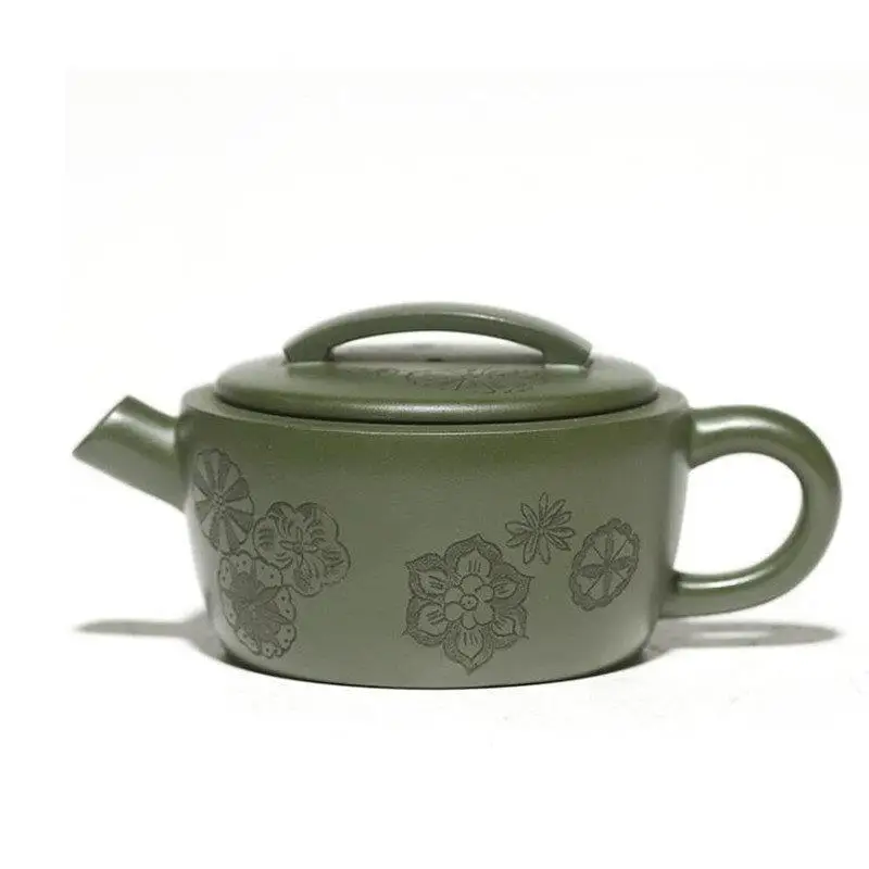 130ml Chinese Yixing Purple Clay Teapots Handmade Tea Pot Raw Ore Green Mud Beauty Kettle Famous Artists Zisha Tea Set Teaware
130ml Chinese Yixing Purple Clay Teapots Handmade Tea Pot Raw Ore Green Mud Beauty Kettle Famous Artists Zisha Tea Set Teaware