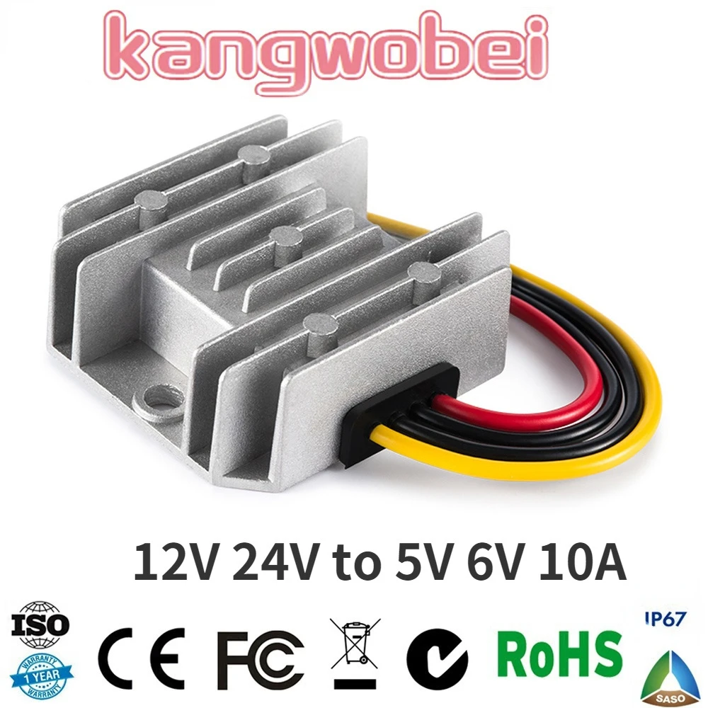 12 Volt to 5 Volt 50W Buck Power Supply 12V 24V to 5V 6V 10A DC DC Converter Step Down Regulator for Cars Toys
12 Volt to 5 Volt 50W Buck Power Supply 12V 24V to 5V 6V 10A DC DC Converter Step Down Regulator for Cars Toys