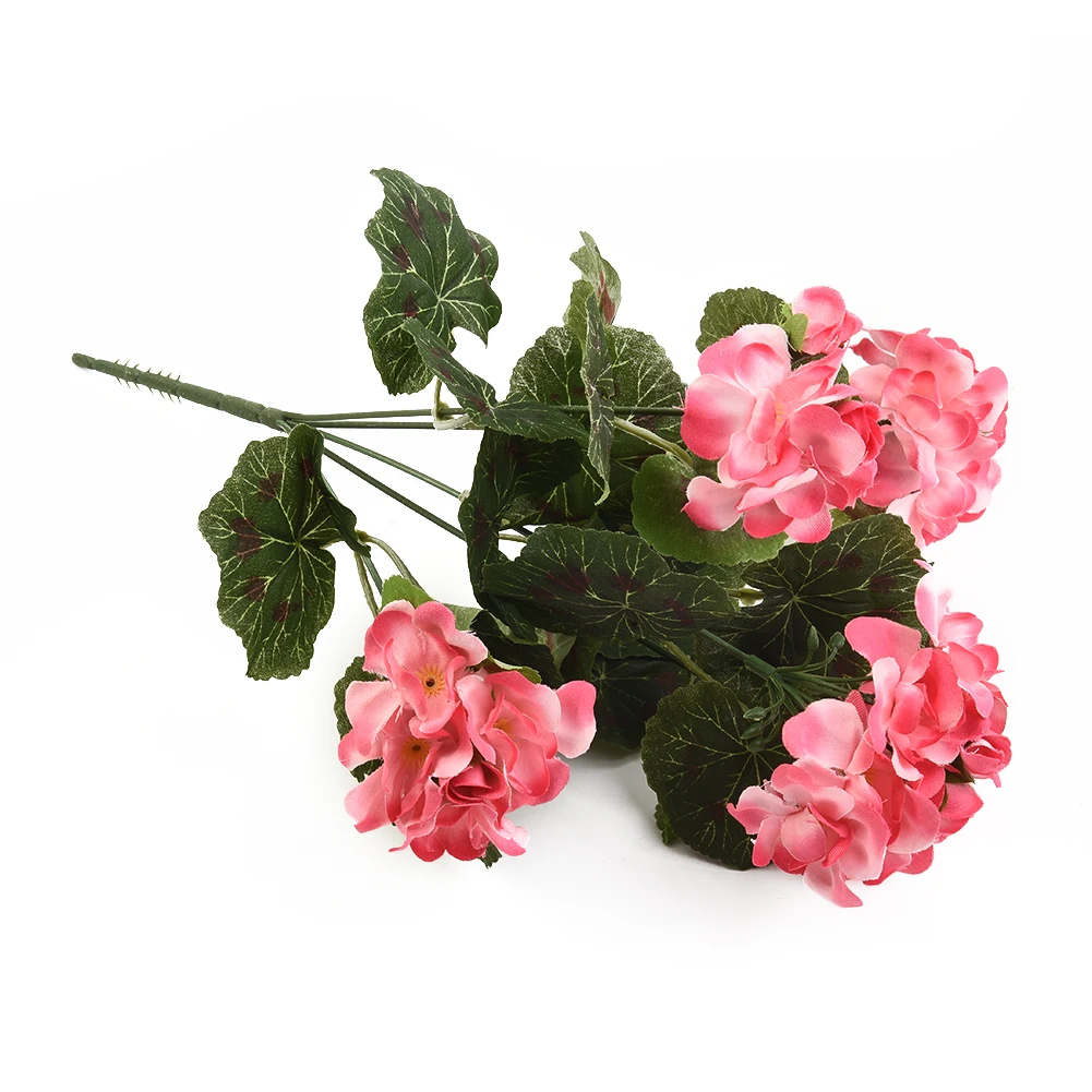36cm Artificial Flowers Geranium Bouquet For Home Decor Garden Wedding Decorative Fake Plants Christmas Garland
36cm Artificial Flowers Geranium Bouquet For Home Decor Garden Wedding Decorative Fake Plants Christmas Garland