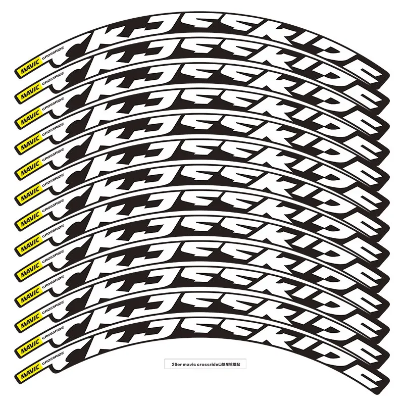 Mavic Crossride Wheel Stickers For 26 27.5 29inch Use DIY Mountain Bike Rim Stickers Cycling MTB Wheel Decals Fahrrad Zubehör
Mavic Crossride Wheel Stickers For 26 27.5 29inch Use DIY Mountain Bike Rim Stickers Cycling MTB Wheel Decals Fahrrad Zubehör