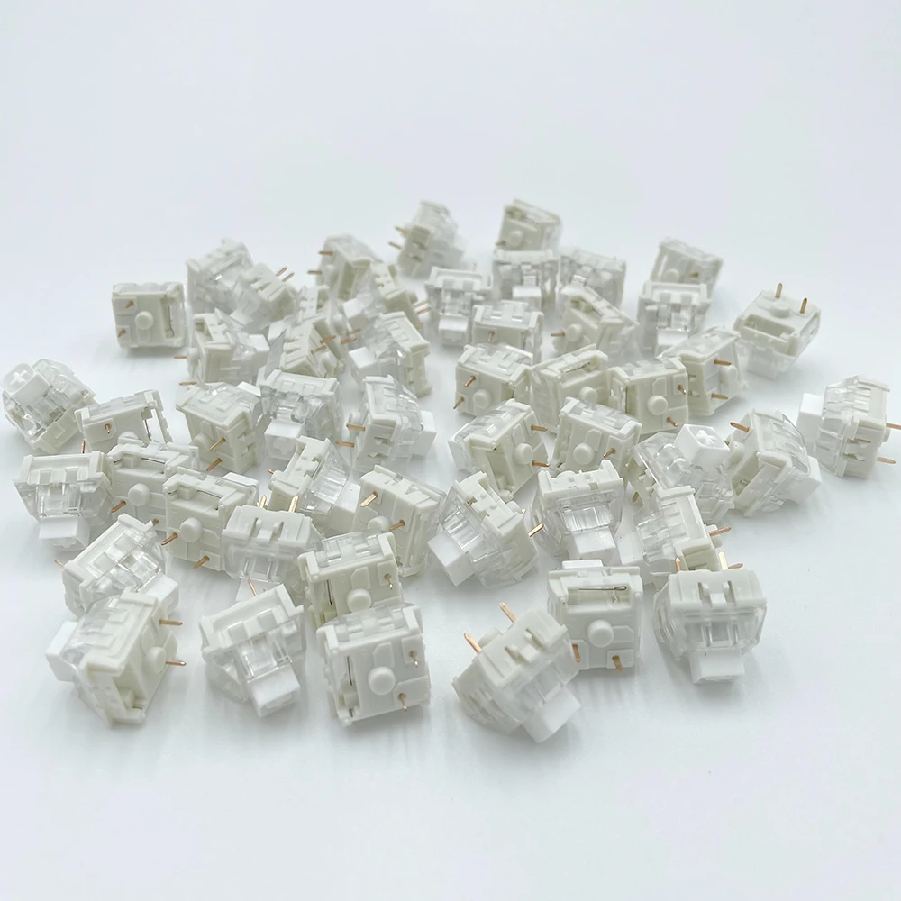 

Wholesales Kailh Box Switch Clicky Box White DIY Custom Mechanical Keyboard Compatible Cherry MX SMD 3Pin Switches