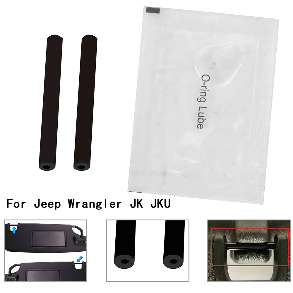 For Jeep Wrangler JK JKU Sun Visor Repair Kit Left & Right Side Sunvisor Car Accessories 2 Plastic Bushings + Applicator Gel
For Jeep Wrangler JK JKU Sun Visor Repair Kit Left & Right Side Sunvisor Car Accessories 2 Plastic Bushings + Applicator Gel