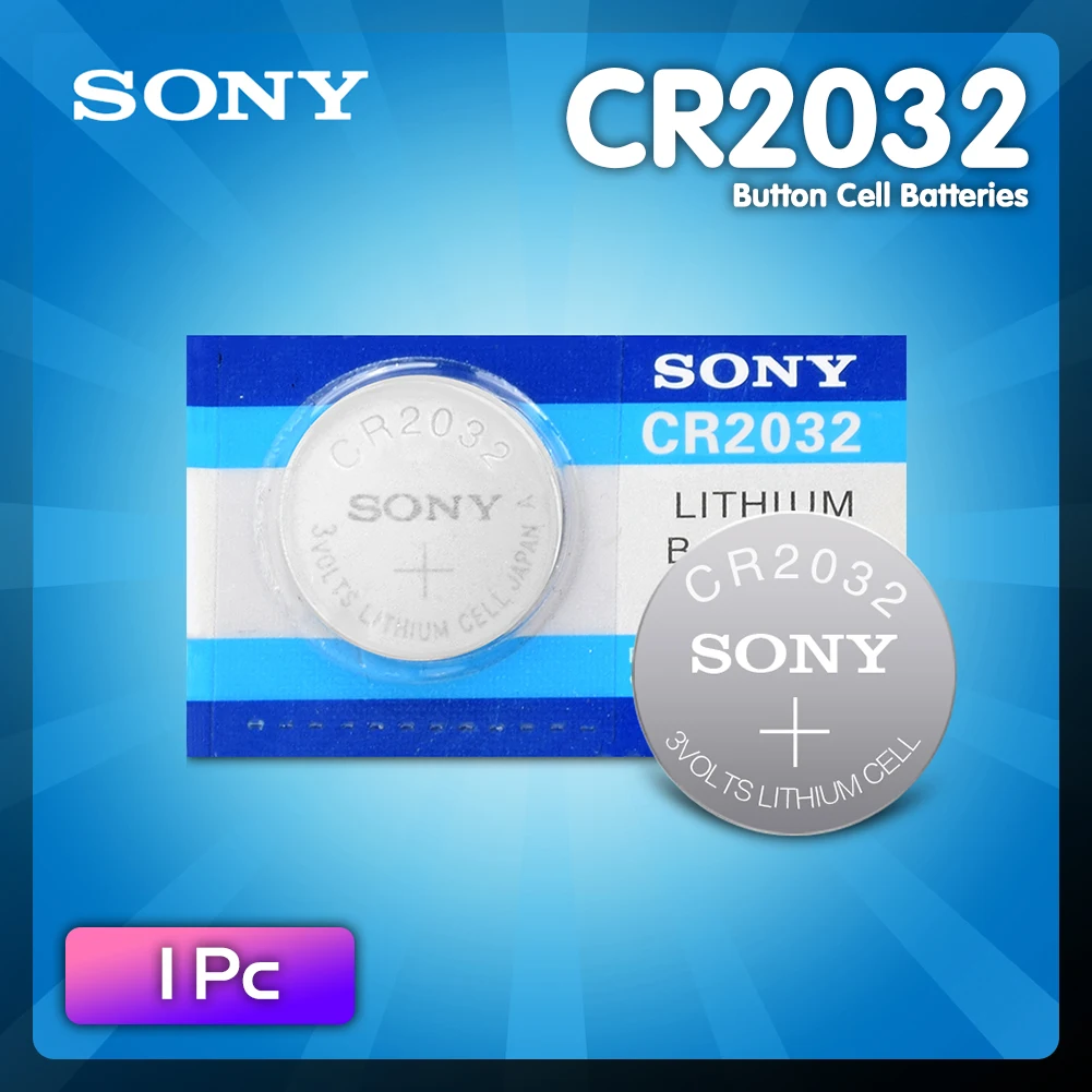 1 PC For SONY CR2032 battery 3V Lithium Batteries BR2032 DL2032 ECR2032 CR 2032 Button Coin Battery For Watch Car Remote Key
1 PC For SONY CR2032 battery 3V Lithium Batteries BR2032 DL2032 ECR2032 CR 2032 Button Coin Battery For Watch Car Remote Key