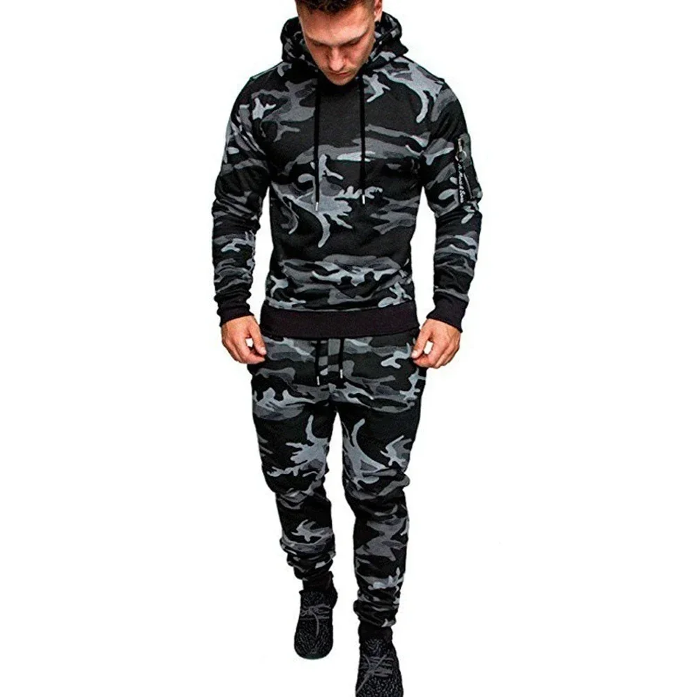 Fashion Men Sport Outfit Drawstring Male Thick Camo Sweatshirt Sweatpants Sportswear Set Hoodie Pants Set 1 Set
Fashion Men Sport Outfit Drawstring Male Thick Camo Sweatshirt Sweatpants Sportswear Set Hoodie Pants Set 1 Set
