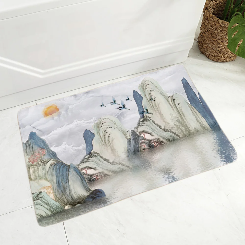 Anti Hallway Slip Indoor Mat Flannel Bathroom Entrance Carpet Modern Rug Decoration Chinese Ink Bath Mats Parlor Mat Lounge Rug
Anti Hallway Slip Indoor Mat Flannel Bathroom Entrance Carpet Modern Rug Decoration Chinese Ink Bath Mats Parlor Mat Lounge Rug