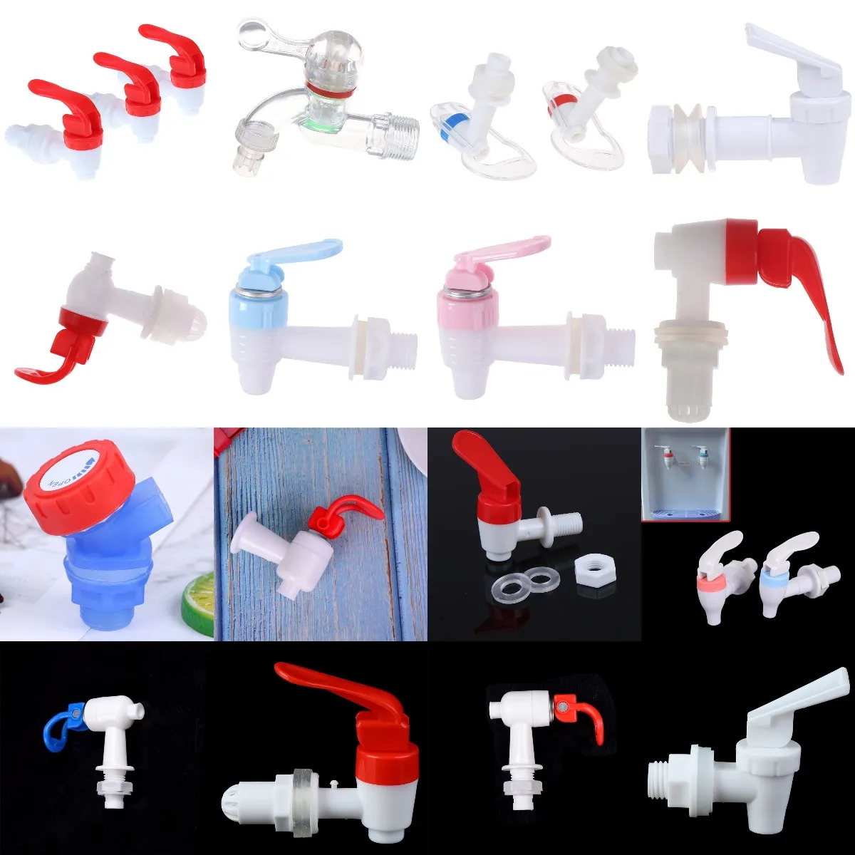 1/2Pcs High Quality Push Type Plastic Faucet Tap Replacement Spigot for Home Beverage Water Dispenser Wine Barrel
1/2Pcs High Quality Push Type Plastic Faucet Tap Replacement Spigot for Home Beverage Water Dispenser Wine Barrel
