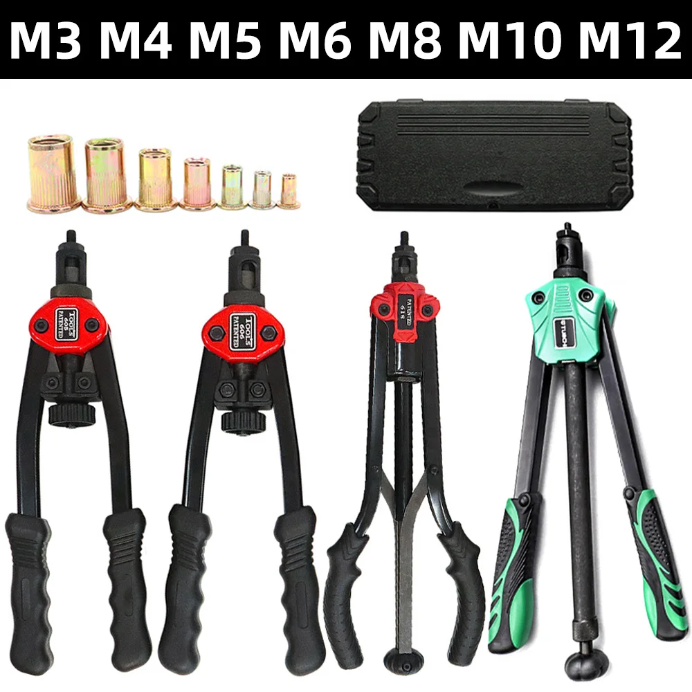 Rivet Nut Gun Tool Hand Threaded Manual Rivete for Metric M3 M4 M5 M6 M8 M10 M12 Nut Insert Riveter Pliers Quick Install Machine
Rivet Nut Gun Tool Hand Threaded Manual Rivete for Metric M3 M4 M5 M6 M8 M10 M12 Nut Insert Riveter Pliers Quick Install Machine