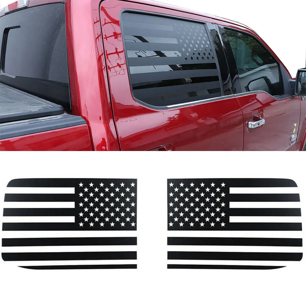 2pcs/Set Car US Flag Stickers Rear Side Window Trims Decals Grain Flag Style Fit For Ford F150 2022 2021 2020 2019 2018
2pcs/Set Car US Flag Stickers Rear Side Window Trims Decals Grain Flag Style Fit For Ford F150 2022 2021 2020 2019 2018