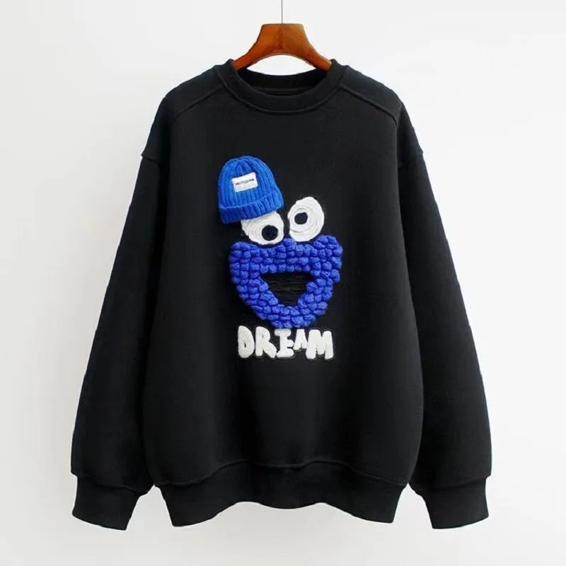 Klein Blue Cartoon Sweatshirt 2022 Spring New Cartoon Embroidery Design Sense Round Neck Loose Street Style Pullover
Klein Blue Cartoon Sweatshirt 2022 Spring New Cartoon Embroidery Design Sense Round Neck Loose Street Style Pullover