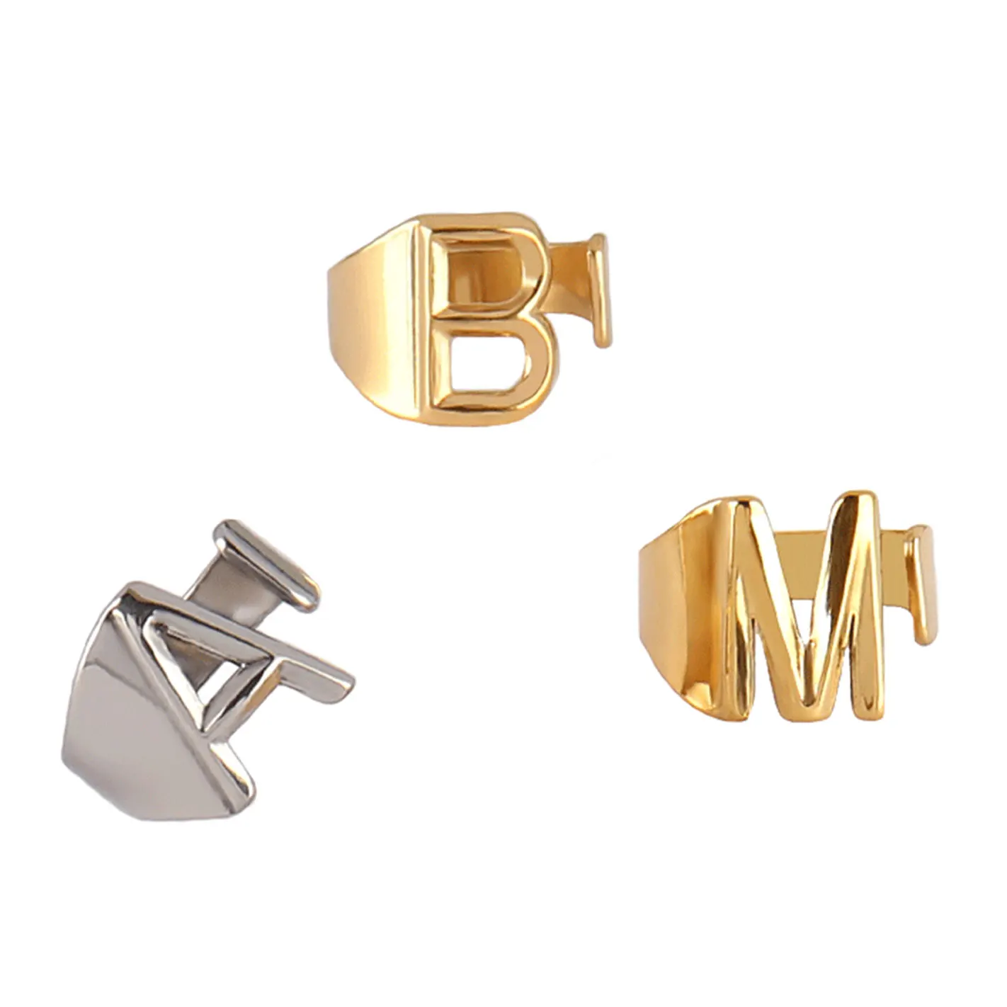 Stainless Steel Letter Rings Initial A-Z Alphabet Rings For Women Gold Color Adjustable Opening Rings For Women Men Jewelry
Stainless Steel Letter Rings Initial A-Z Alphabet Rings For Women Gold Color Adjustable Opening Rings For Women Men Jewelry