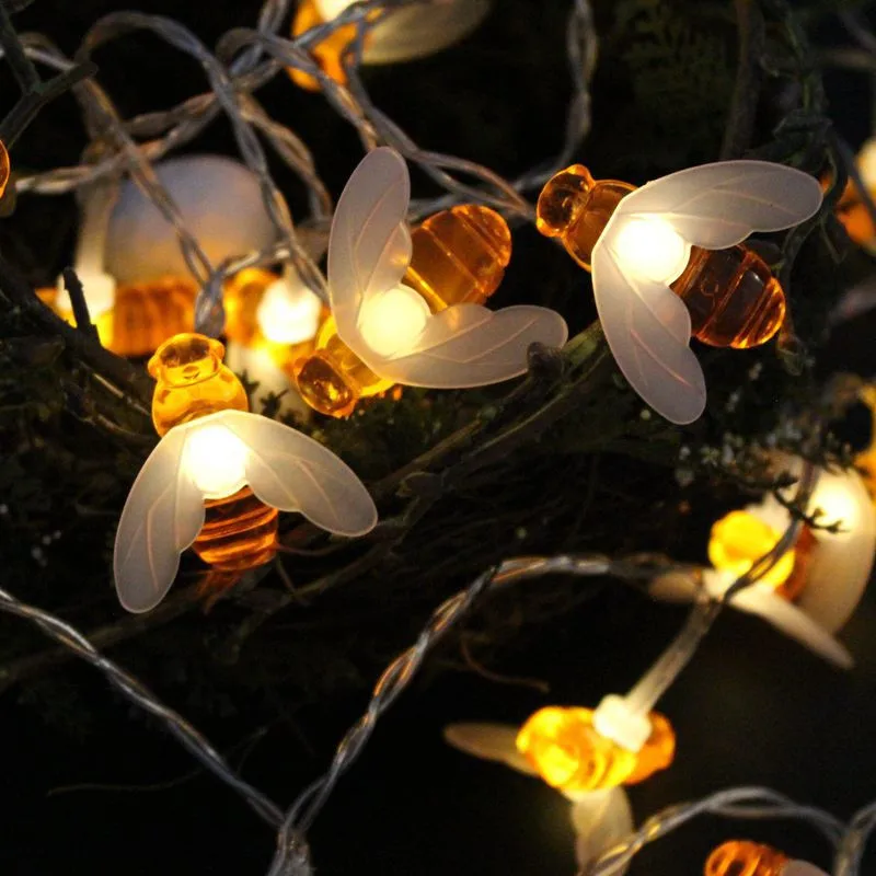 3M 6M Honey Bee String Lights Outdoor Garden Decoration Garland Fairy Lighting Back Yard Decor Outdoor Powered Waterproof 2023
3M 6M Honey Bee String Lights Outdoor Garden Decoration Garland Fairy Lighting Back Yard Decor Outdoor Powered Waterproof 2023