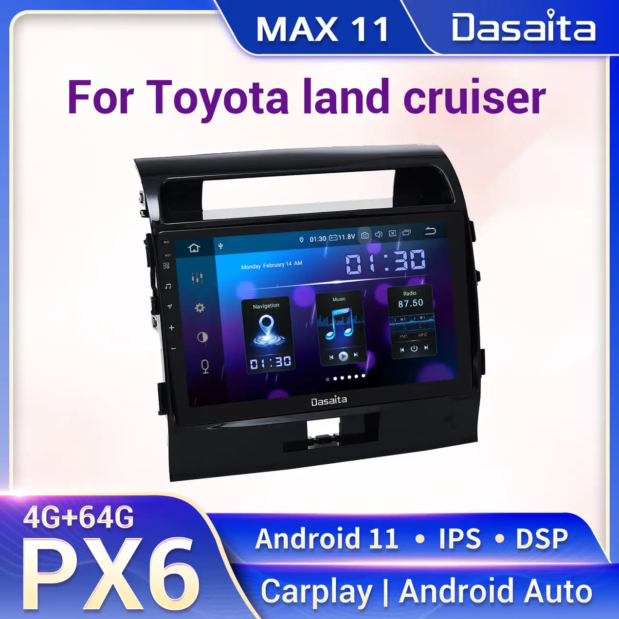 Dasaita Android 11 MultimediaToyota Land Cruiser LC200 2008 до 2013 с Android автомобильная навигация Carplay IPS 1280*720 AHD радио
Dasaita Android 11 MultimediaToyota Land Cruiser LC200 2008 до 2013 с Android автомобильная навигация Carplay IPS 1280*720 AHD радио