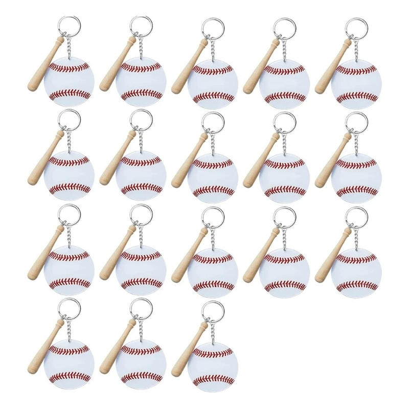 Keychain Double-sided Clear Print Baseball Wood Stick Metal Chain DIY Mini Baseball Softball Acrylic Keychain D5QB
Keychain Double-sided Clear Print Baseball Wood Stick Metal Chain DIY Mini Baseball Softball Acrylic Keychain D5QB