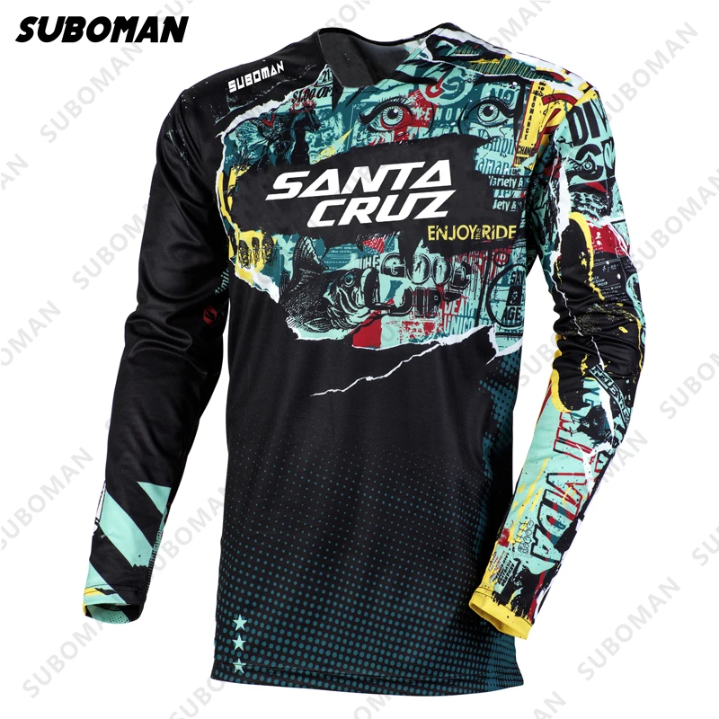 SANTACRUZ bicycle downhill riding suit mountain motocross long-sleeved T-shirt loose quick-drying top
SANTACRUZ bicycle downhill riding suit mountain motocross long-sleeved T-shirt loose quick-drying top