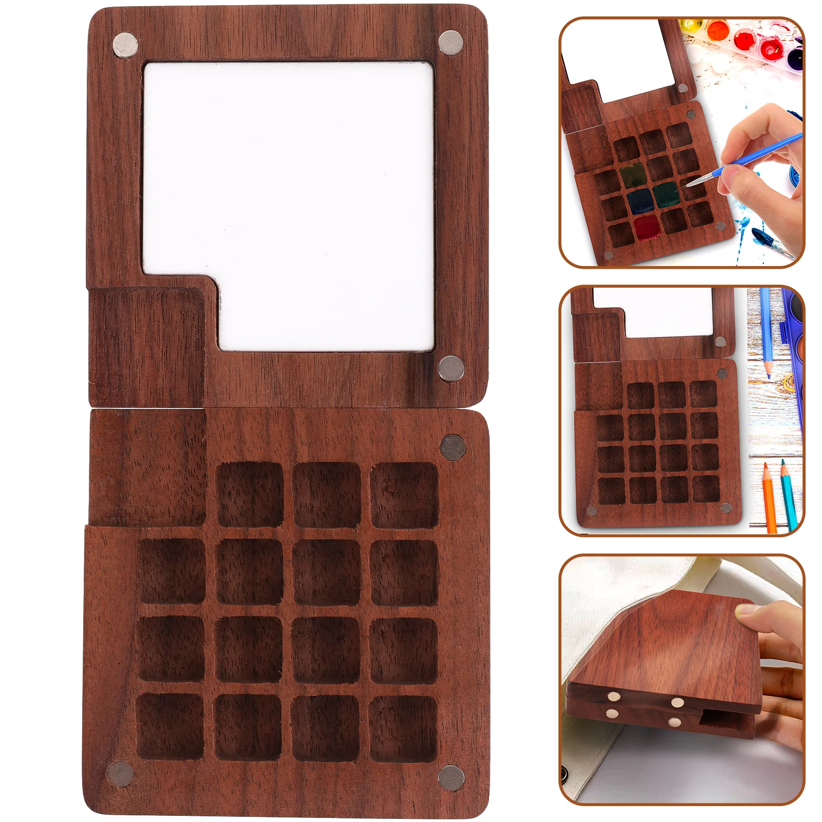 Box Watercolor Palette Pigment Case Wooden Tray Painting Mixing Travel Wood Pallet Sketchbook Storage Portable Holder Color
Box Watercolor Palette Pigment Case Wooden Tray Painting Mixing Travel Wood Pallet Sketchbook Storage Portable Holder Color