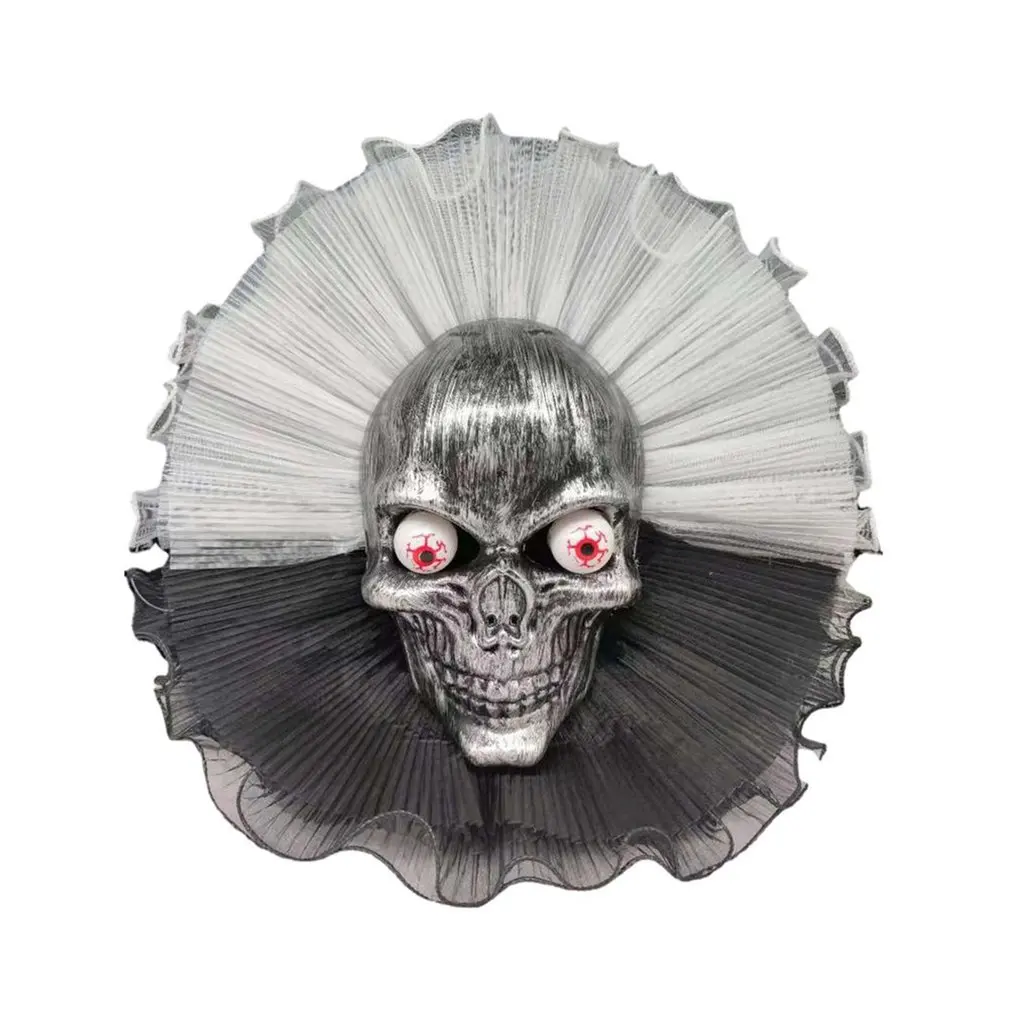 Венок на Хэллоуин, большой страшный Черный дверной череп, Настенный декор, праздничные украшения, украшение на Хэллоуин, гирлянда
Венок на Хэллоуин, большой страшный Черный дверной череп, Настенный декор, праздничные украшения, украшение на Хэллоуин, гирлянда