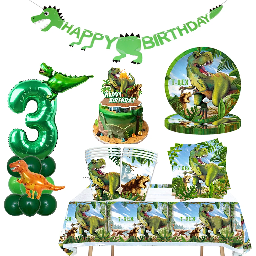 Raptor Dinosaur themed Tableware Dino Party Plates Cups Dinosaur balloon jungle safari Boys Dinosaur Birthday Party Decoration
Raptor Dinosaur themed Tableware Dino Party Plates Cups Dinosaur balloon jungle safari Boys Dinosaur Birthday Party Decoration