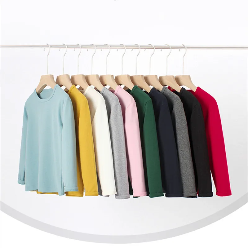 Autumn Spring Cotton Children Long Sleeve T-shirt Boys Girls Tees Black Shirt Kids Tops Baby Clothes Solid White T Shirt 3-10Y
Autumn Spring Cotton Children Long Sleeve T-shirt Boys Girls Tees Black Shirt Kids Tops Baby Clothes Solid White T Shirt 3-10Y