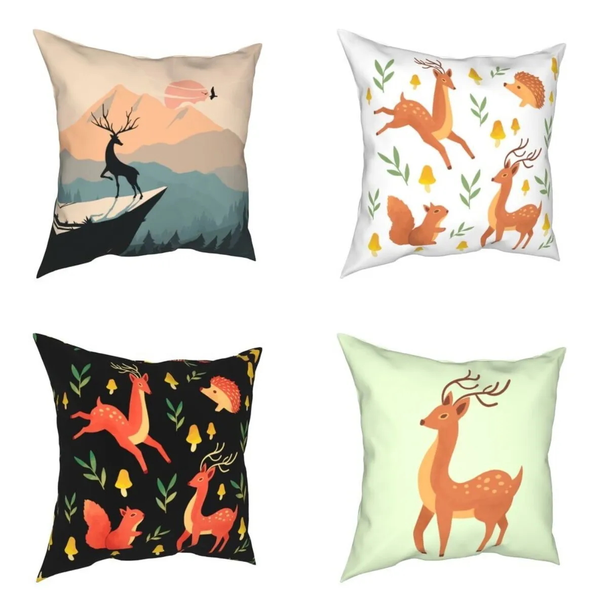 ROBTM Cute Elk Style 4 Sizes DIY Printed Pillowcase Customizable Cushion Cover Decorations For Home Daily Ornaments 
ROBTM Cute Elk Style 4 Sizes DIY Printed Pillowcase Customizable Cushion Cover Decorations For Home Daily Ornaments