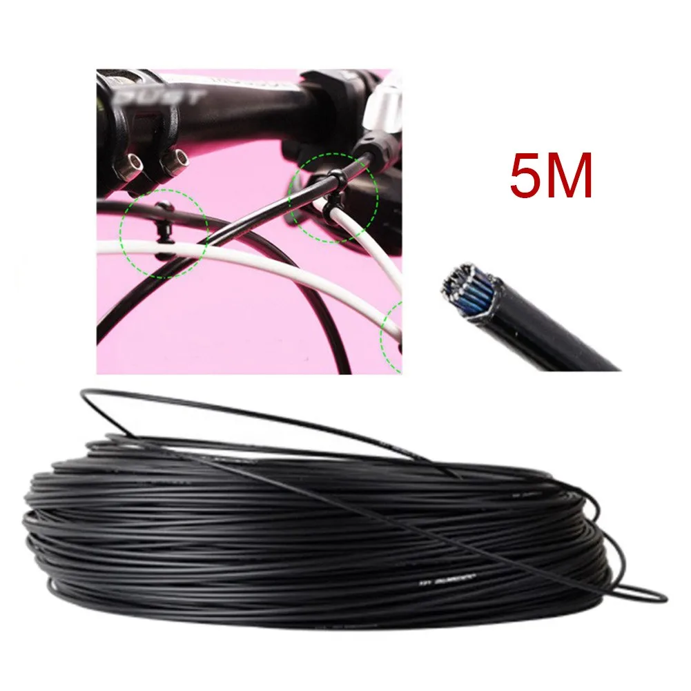 Bicycle Shifter 5M Universal Bike Cable Cap 4/5mm Derailleur V Brake Cables Cap Bike Housing Outer Casing Protective Cover New
Bicycle Shifter 5M Universal Bike Cable Cap 4/5mm Derailleur V Brake Cables Cap Bike Housing Outer Casing Protective Cover New