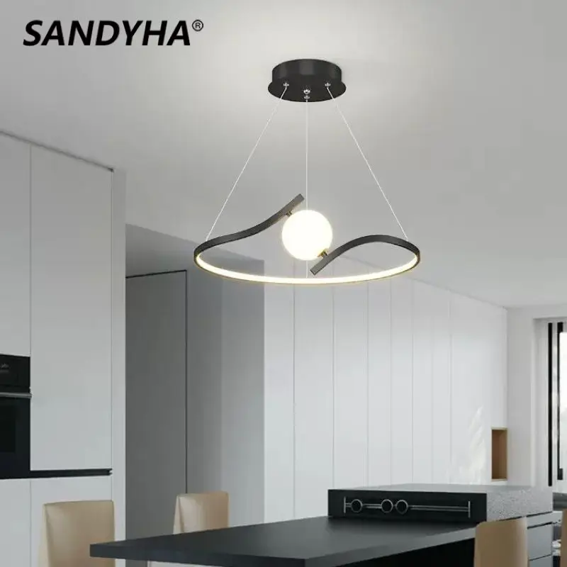 SANDYHA Minimalist Geometric Line Shape Pendant Light Creative Warm Led Lamp Chandelier for Living Room Lustre Salon Design Luxe
SANDYHA Minimalist Geometric Line Shape Pendant Light Creative Warm Led Lamp Chandelier for Living Room Lustre Salon Design Luxe