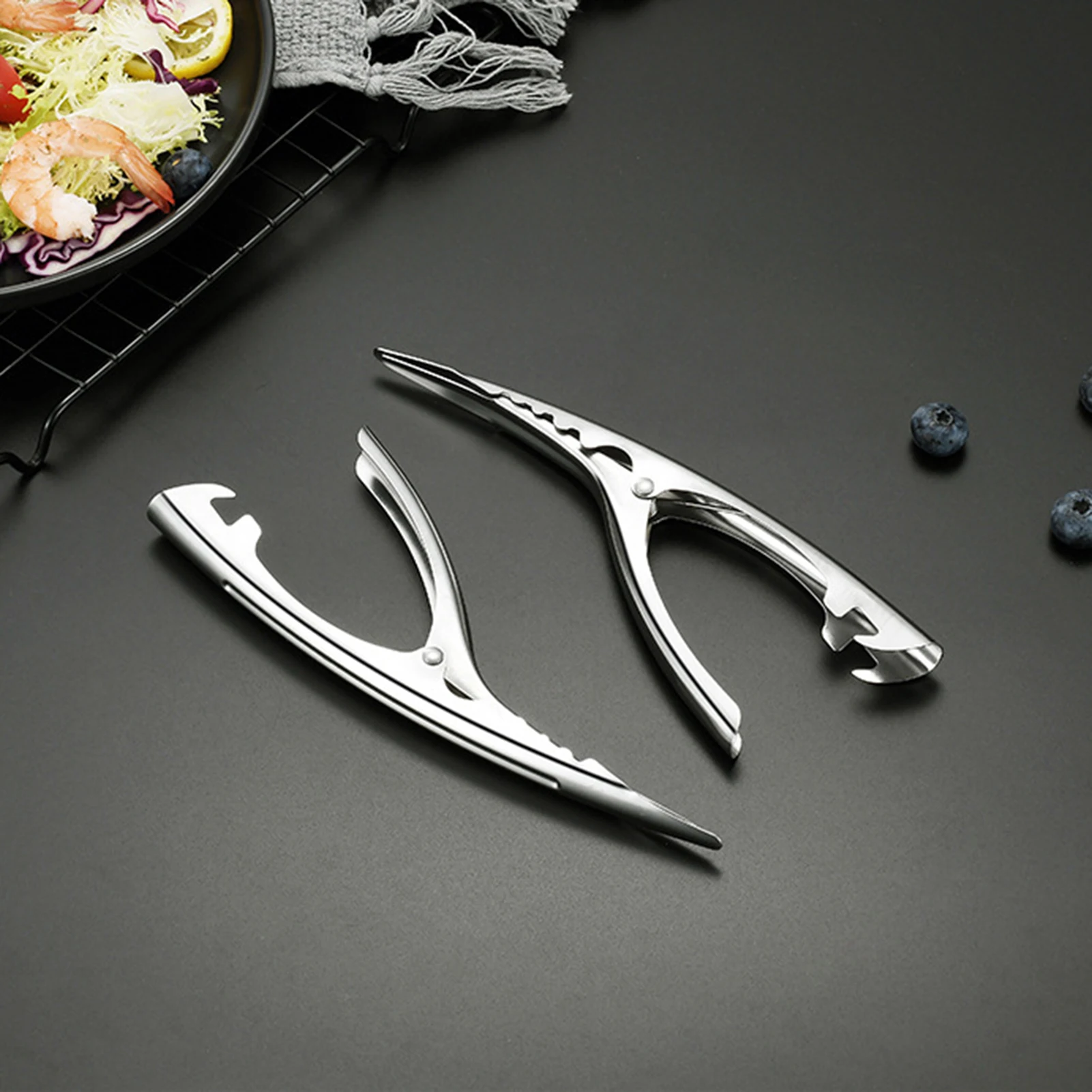 2pcs Multi-purpose Shrimp Peeler Home Kitchen Accessories Portable Stainless Seafood Lobster Prawns Crab Legs Shrimp Peeler Tool
2pcs Multi-purpose Shrimp Peeler Home Kitchen Accessories Portable Stainless Seafood Lobster Prawns Crab Legs Shrimp Peeler Tool