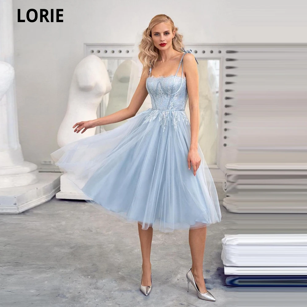 LORIE Tulle Sky Blue Evening Dresses Spaghetti Straps Formal Dress A-line Tea Length Evening Gowns Vestidos De Noche Prom Gowns
LORIE Tulle Sky Blue Evening Dresses Spaghetti Straps Formal Dress A-line Tea Length Evening Gowns Vestidos De Noche Prom Gowns