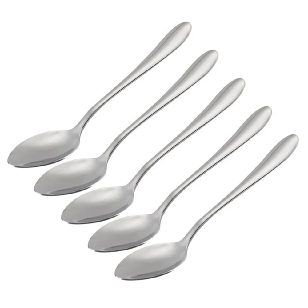 5pcs Tea Spoon Cake Dessert Dishwasher Safe Coffee Shop Practical Flatware Replacement Stainless Steel Home Kitchen Universal
5pcs Tea Spoon Cake Dessert Dishwasher Safe Coffee Shop Practical Flatware Replacement Stainless Steel Home Kitchen Universal