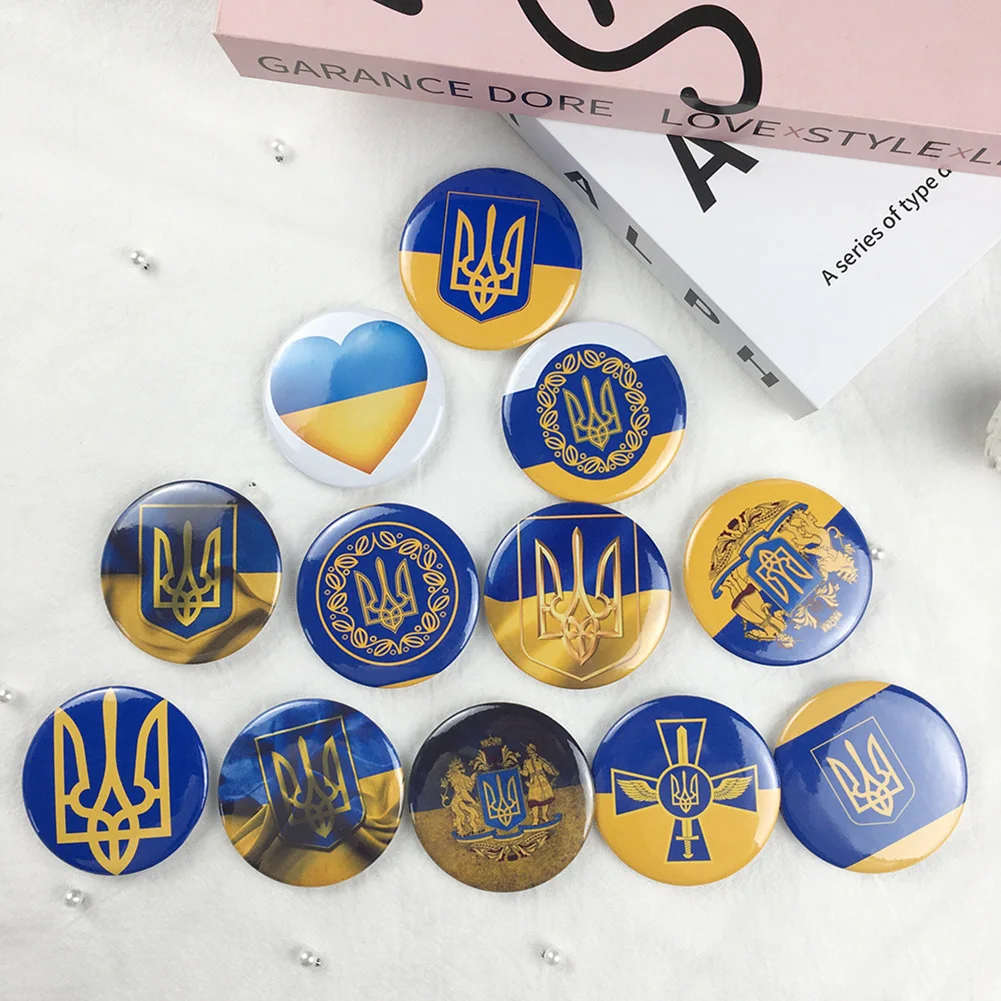 Coat of Arms of Ukraine Ukrainian Map Flag Symbol Round Clothes Pins National Emblem National Flower Brooch Badges Lapel Pins
Coat of Arms of Ukraine Ukrainian Map Flag Symbol Round Clothes Pins National Emblem National Flower Brooch Badges Lapel Pins