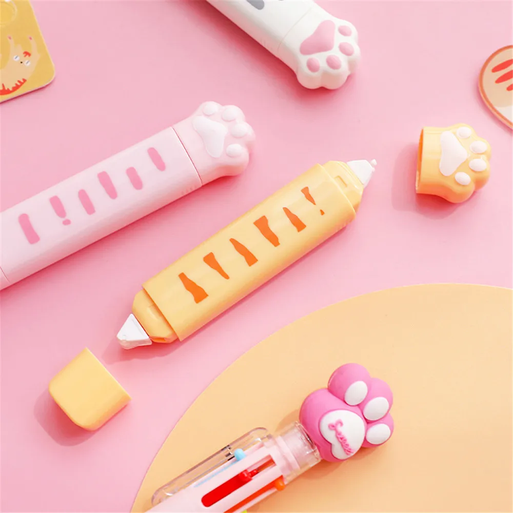Cute Cartoon Cat Paw Correction Tape Kawaii 3M 2 in 1 Glue Tape Portable Writing Correct Tape Tool School Student Stationery
Cute Cartoon Cat Paw Correction Tape Kawaii 3M 2 in 1 Glue Tape Portable Writing Correct Tape Tool School Student Stationery