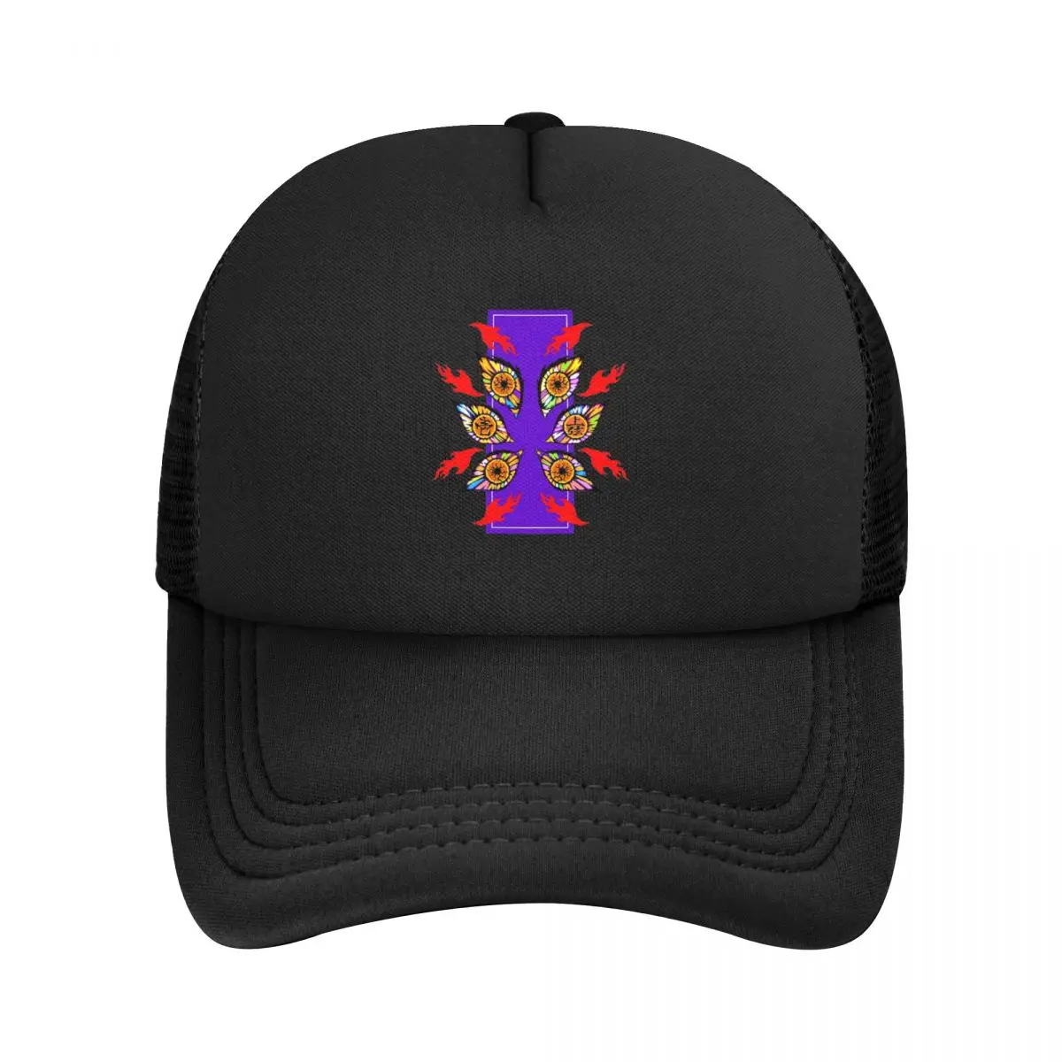 Kokushibo Eyes In Pop Art сетчатые бейсболки Snapback модные бейсбольные кепки дышащие