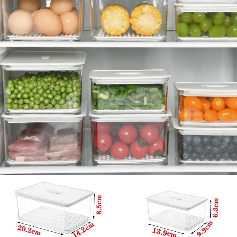 Transparent Drain Storage Box Wash + Drain + Keep Fresh Fresh Spacer Layer Storage Rack Refrigerator Household Organizer Drawer
Transparent Drain Storage Box Wash + Drain + Keep Fresh Fresh Spacer Layer Storage Rack Refrigerator Household Organizer Drawer